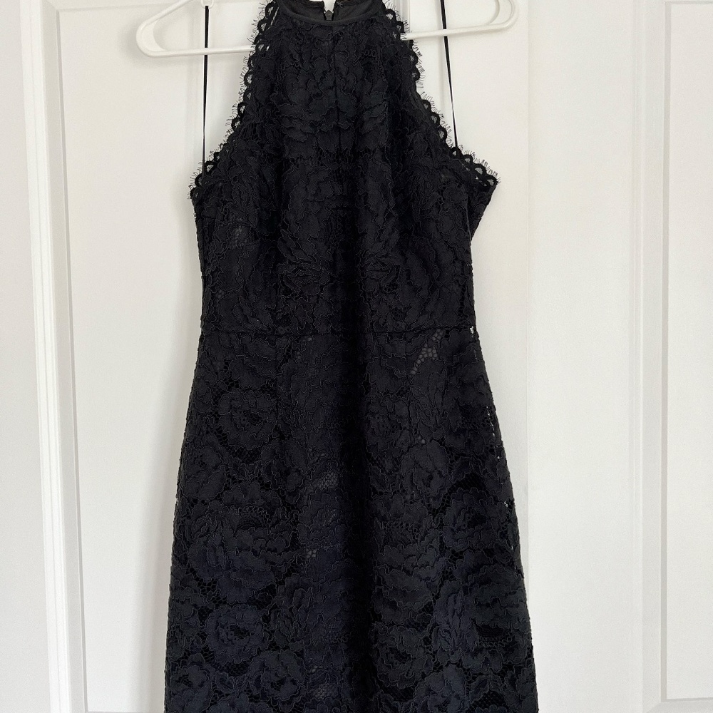 Black Trina Turk Lace Dress Size 4